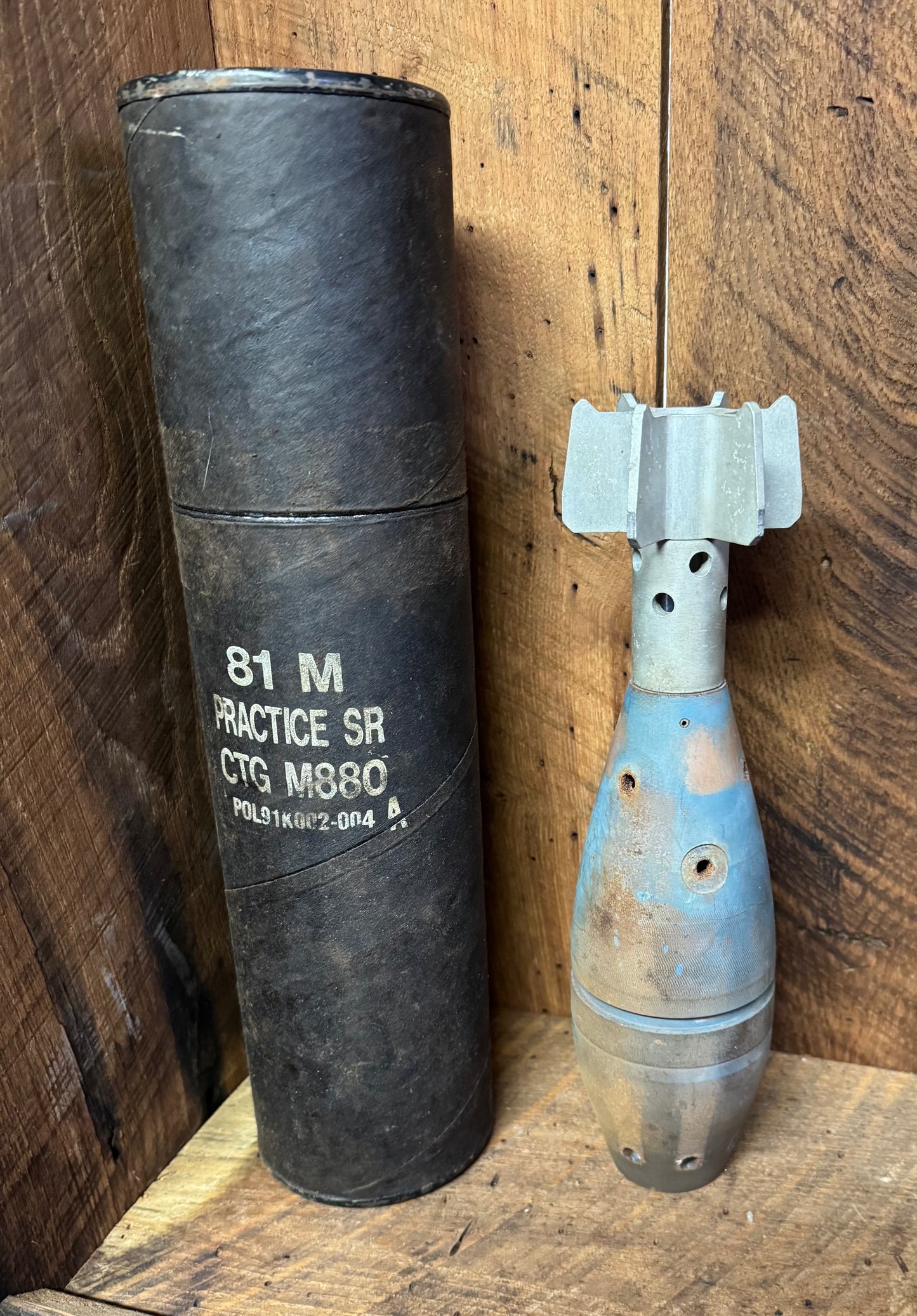 81mm Practice Mortar w/ Original Sleeve