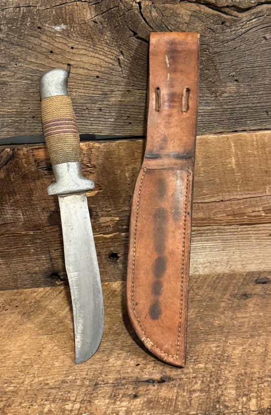WWII Theatre Knife- Metal/Rope Handle