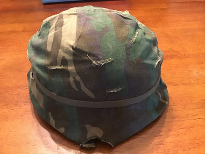 Vietnam Era US M1 Helmet & Liner Attributed 118th Military Police Co. (Airborne) Dated 1967