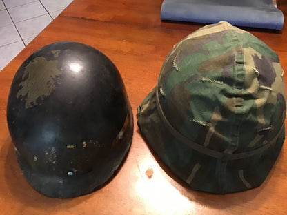 Vietnam Era US M1 Helmet & Liner Attributed 118th Military Police Co. (Airborne) Dated 1967