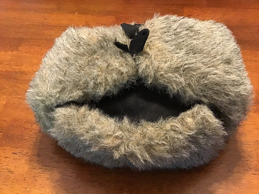 Polish Navy Ushanka Winter Hat Size 54 Dated 10/2009 Military Surplus Eagle Anchor Badge
