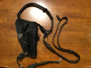 Original U.S. M1916 Leather Pistol Holster Bolen Leather Products Inc. Military Holster w/ Shoulder Rig