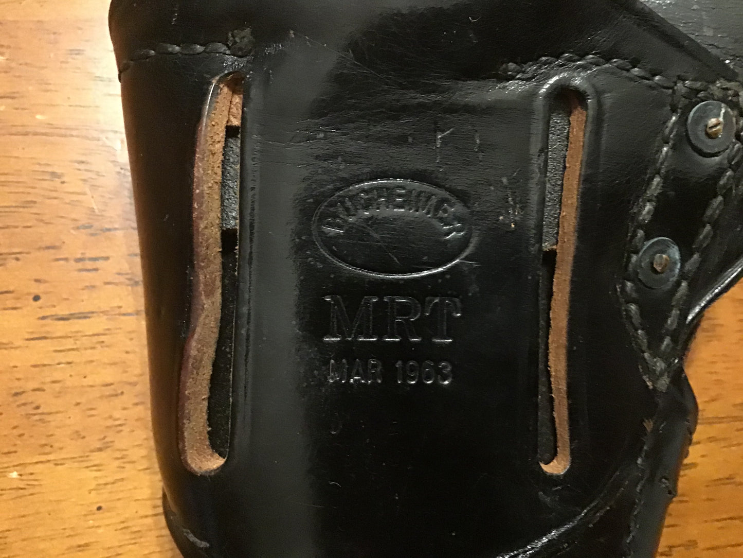 Vintage U.S. Army M1916 .45 Caliber Leather Holster – Bucheimer MRT 1963 – Vietnam Era M1911 Holster