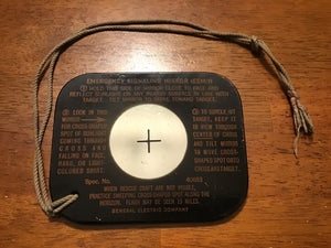 Vintage U.S. Military Emergency Signaling Mirror (ESM/1) – General Electric Survival Signal Mirror Spec No. 40653