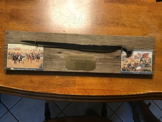 Civil War Gettysburg Confederate Bayonet Battlefield Relic Dug Near Lee’s HQ Display