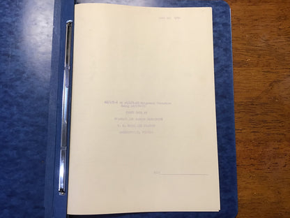 Vintage AN/APX-6 Alignment Procedure Manual Folder