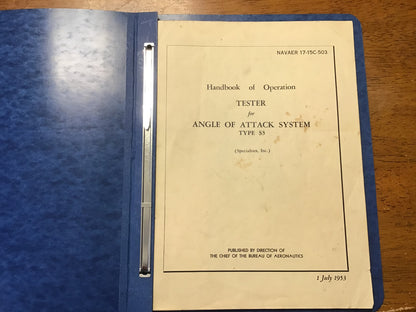 Original 1953 U.S. Navy Bureau of Aeronautics technical manual.