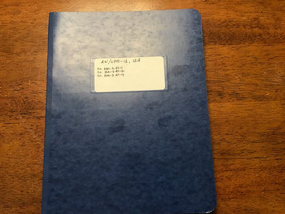Vintage 1956 AN/UPM-12 AN/UPM-12A Radar Test Set Technical Manual Air Force T.O.