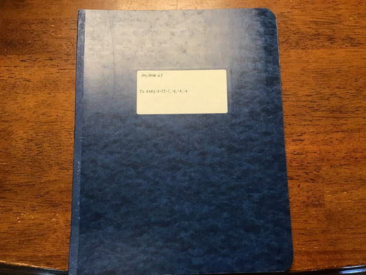 Vintage USAF AN/APM-67 Radar Test Set Technical Manual Binder T.O. 33A1-3-77 Sperry