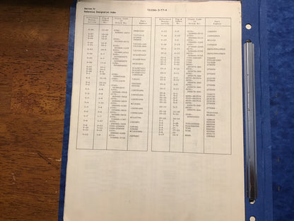 Vintage USAF AN/APM-67 Radar Test Set Technical Manual Binder T.O. 33A1-3-77 Sperry