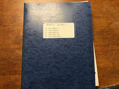 Vintage U.S. Air Force Technical Manual Binder AN/CPN-4 Radar Set and AN/MPN-11 Landing Control Set manufactured by Gilfillan Bros., Inc.