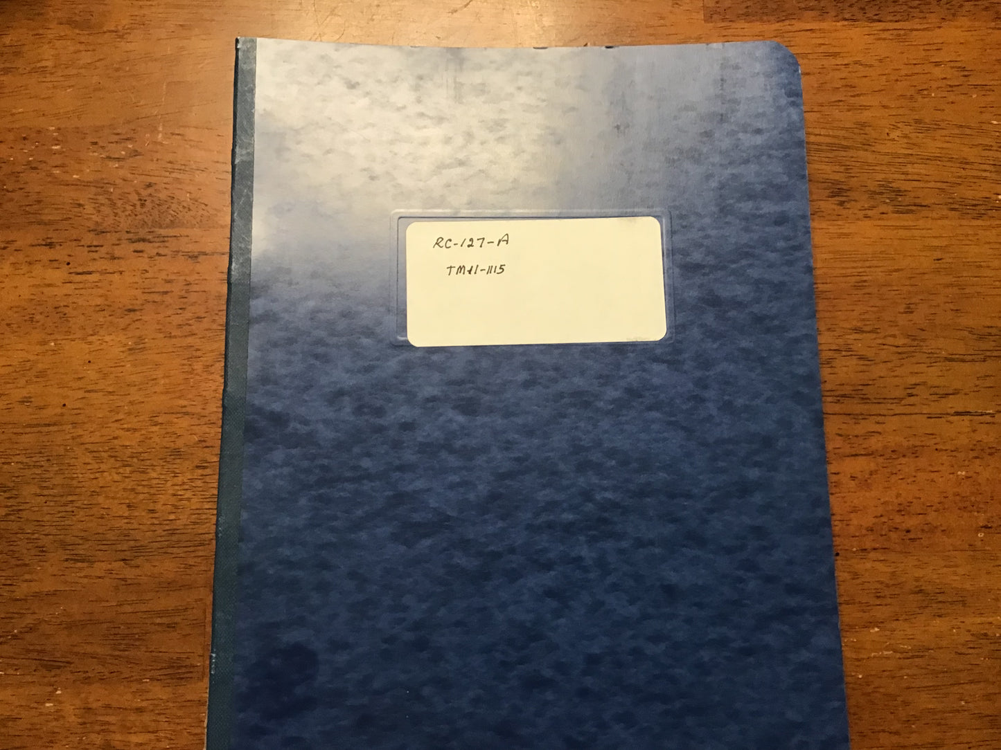 WWII War Department TM 11-1115 Radio Equipment RC-127-A Technical Manual 1944 Confidential