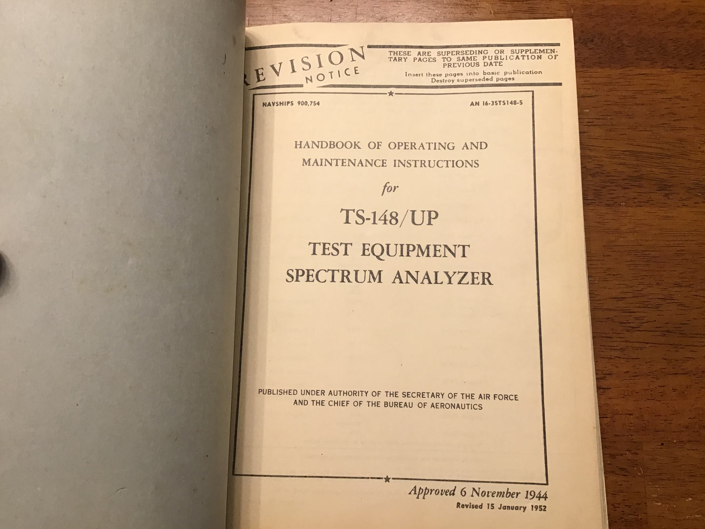 WWII & Cold War TS-148/UP Spectrum Analyzer AN/UPM-33 Radar Test Manuals