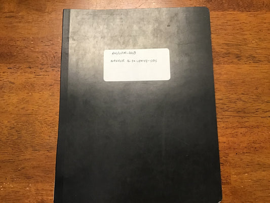 1956-57 U.S. Navy AN/UPM-44B Radar Test Set Technical Manual Lot NAVAER Sperry