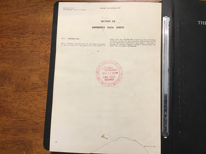 1956-57 U.S. Navy AN/UPM-44B Radar Test Set Technical Manual Lot NAVAER Sperry