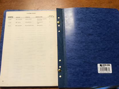 Vintage 1955 USAF AN/UPM-10 Radar Test Set Instruction Book & Parts List Manual
