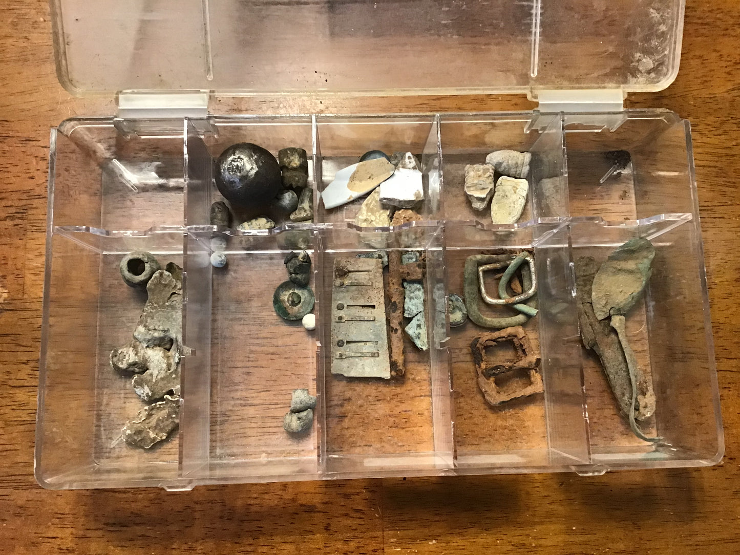 Civil War Relic Lot – Gettysburg, Brandy Station & Shiloh Battlefield Finds w/ Display Case