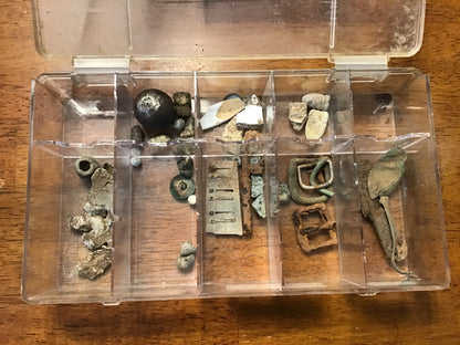 Civil War Relic Lot – Gettysburg, Brandy Station & Shiloh Battlefield Finds w/ Display Case