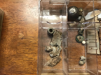 Civil War Relic Lot – Gettysburg, Brandy Station & Shiloh Battlefield Finds w/ Display Case