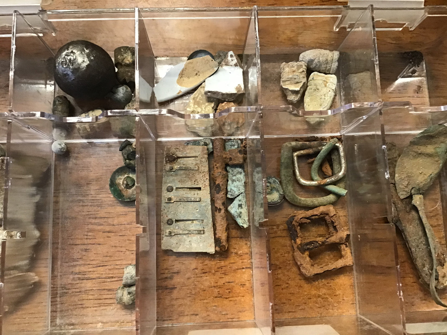 Civil War Relic Lot – Gettysburg, Brandy Station & Shiloh Battlefield Finds w/ Display Case
