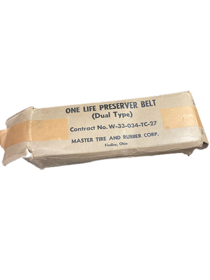 WWII U.S. Army Air Forces Type B-4 Life Preserver Belt (Dual Type) with Original Packaging
