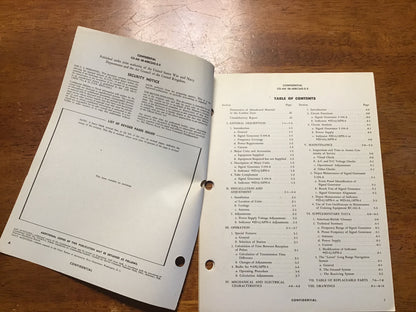 WWII RC-242-A Training Equipment Manual 1944 LORAN Navigation AN/APN-4 Radar CONFIDENTIAL