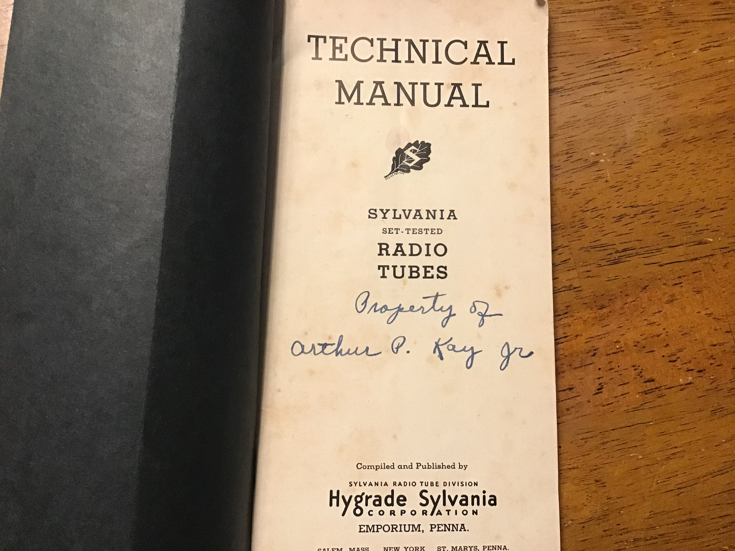 Vintage Sylvania Technical Manual Set-Tested Radio Tubes Pocket Reference Tube Data Guide
