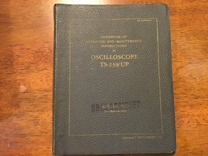 WWII TS-239/UP Oscilloscope Operating & Maintenance Manual AN 16-35TS239-3 1946 Original