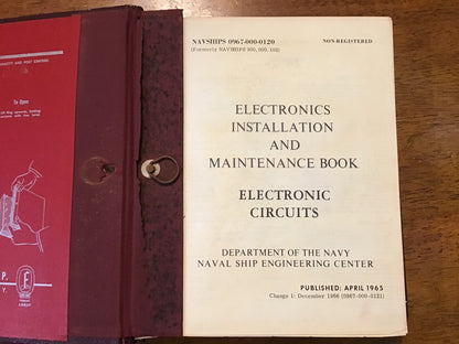 1965 NAVSHIPS Electronics Installation & Maintenance Book Electronic Circuits Navy