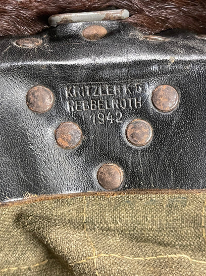 WW2 German Wehrmacht Tornister Backpack – Kritzler K.G. Rebbelroth 1942