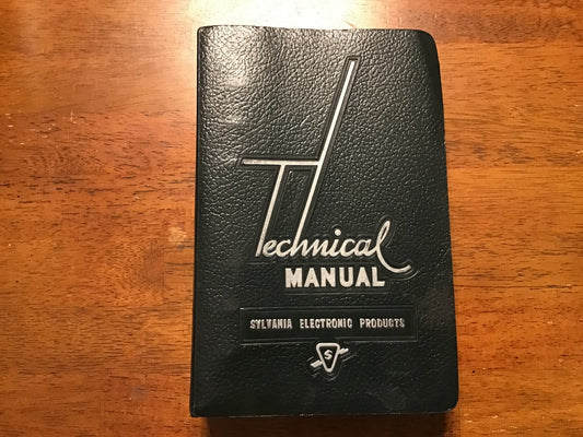 Vintage Sylvania Electronic Products Technical Manual Binder Radio TV Electronics Vacuum Tube Service