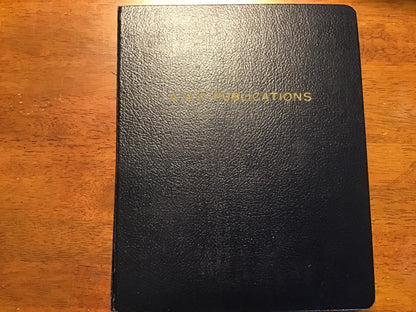 WWII USAAF AN/APQ-5 Radar Indicator Equipment Manual Binder AAF Publications Confidential