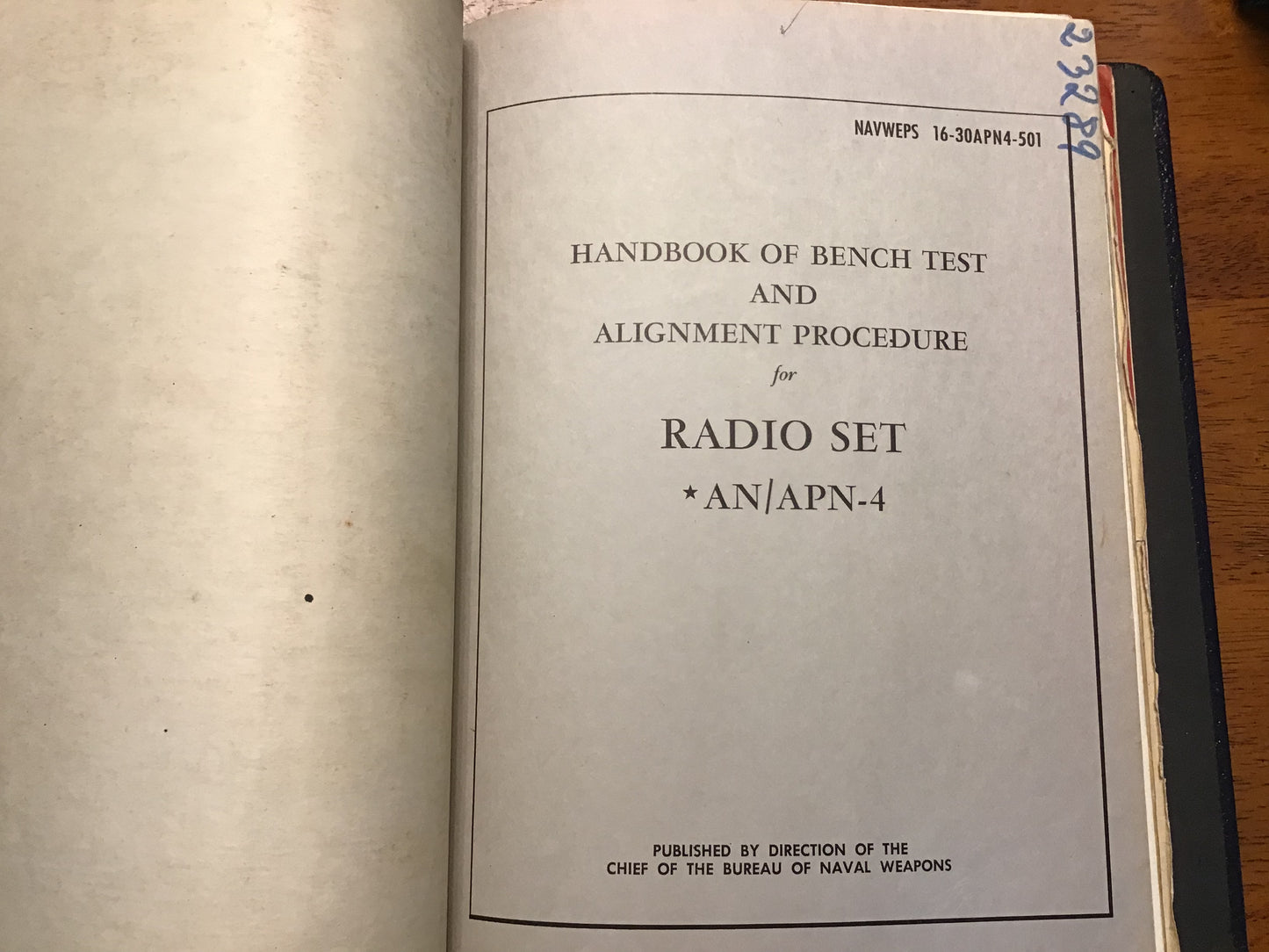 WWII USAAF AN/APN-4 Radio Set Manual Binder AAF Publications Confidential Restricted 1943-45