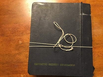 Vintage U.S. Navy Electronics Maintenance Book EMB Binder NavShips Change 7 Feb 1955 Restricted