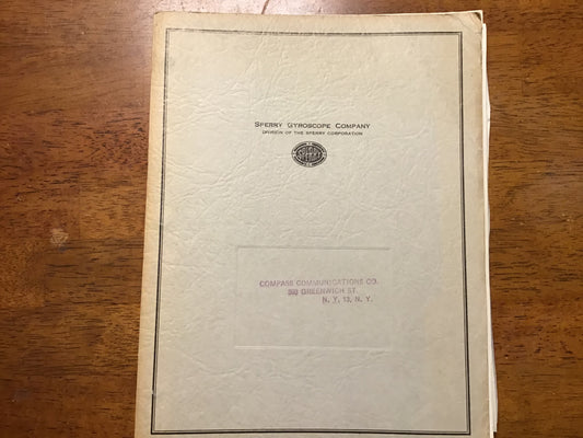 Vintage Sperry Gyroscope Klystrons & Microline Instruments Catalog Binder Radar Microwave 2K25