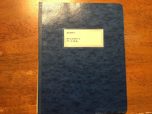 WWII AN/APA-11 Radar Indicator Assembly Manual Set 1945 Parts & Maintenance Binder Restricted