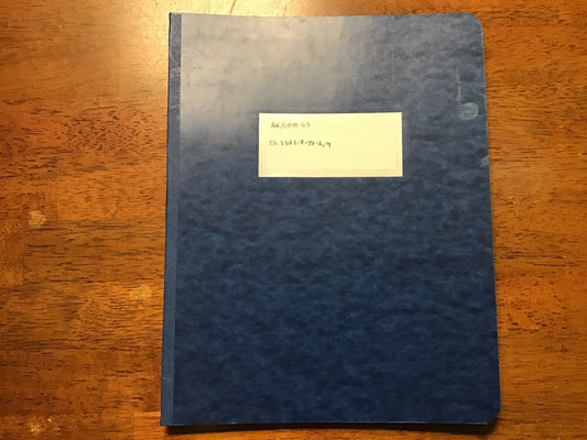 USAF AN/UPM-63 Pulse Generator Manual Set T.O. 33A1-8-95-2 & 95-4 1955 Binder