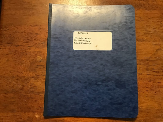 AN/AIC-8 Aircraft Intercommunication Set Manual Binder USAF Navy T.O. 12R2-2AIC8 WWII/Korean War