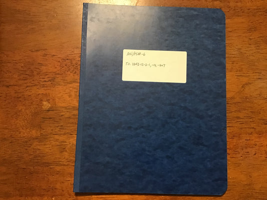 Vintage AN/PSM-6 Military Multimeter Technical Manual Binder USAF Test Equipment 1957