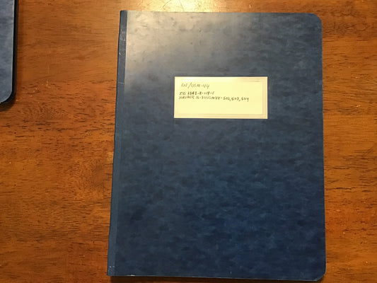 Vintage AN/USM-44 Signal Generator Military Technical Manual Binder USAF US Navy 1955-56