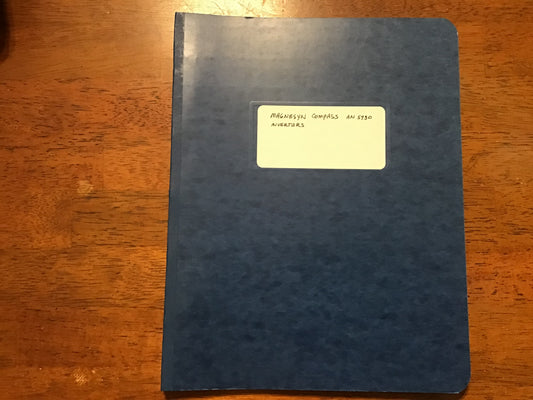 Bendix AN-5730-1 Magnesyn Compass Installation Manual & Marine Type Compass System Binder