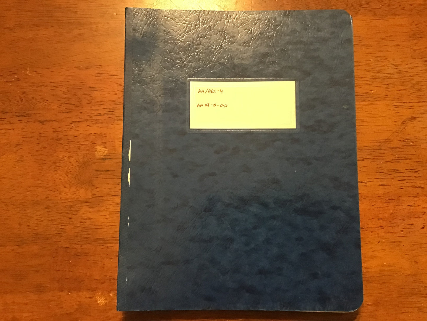 WWII AN/ARC-4 Aircraft Radio Equipment Technical Manual Binder 1943-44 Restricted USAAF