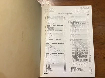 TM 11-5840-203-15 Power Supply PP-674A/TPS-1D Radar Technical Manual June 1958