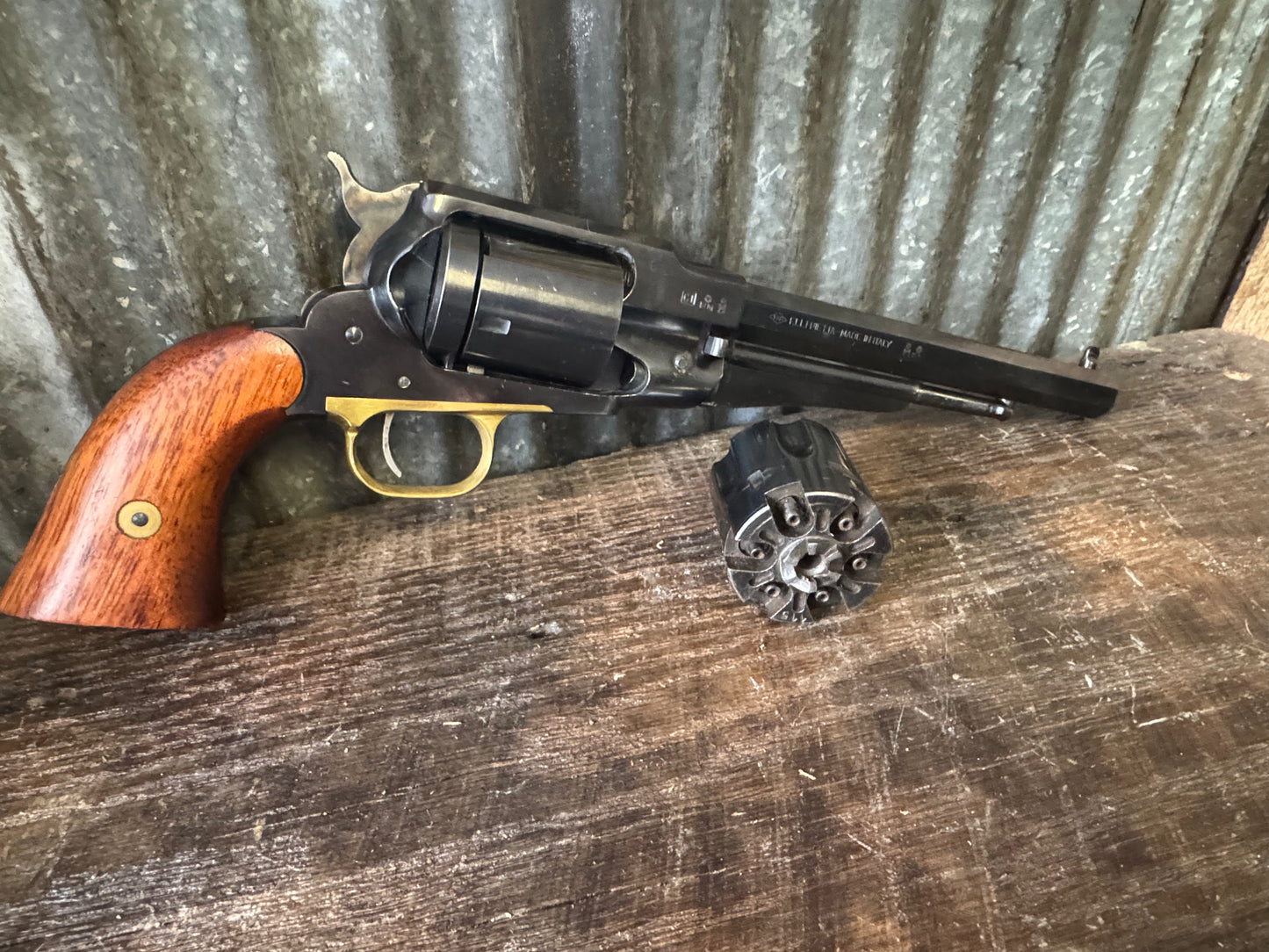 Pietta 1858 Revolver – With Cartridge Conversion Cylinder and Black Powder Cylinder