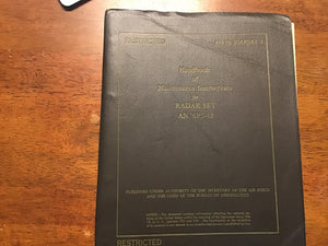 Korean War USAF AN/APS-42 Radar Set Maintenance Handbook AN 16-30APS42-3 1951 Restricted