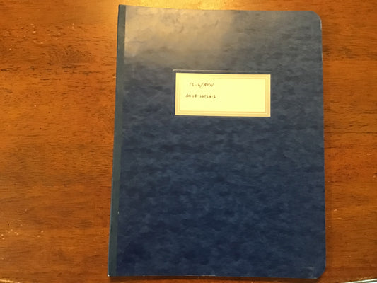 WWII U.S. Navy Test Set TS-16/APN Operating Instructions Manual 1944 Radar Test Equipment Restricted