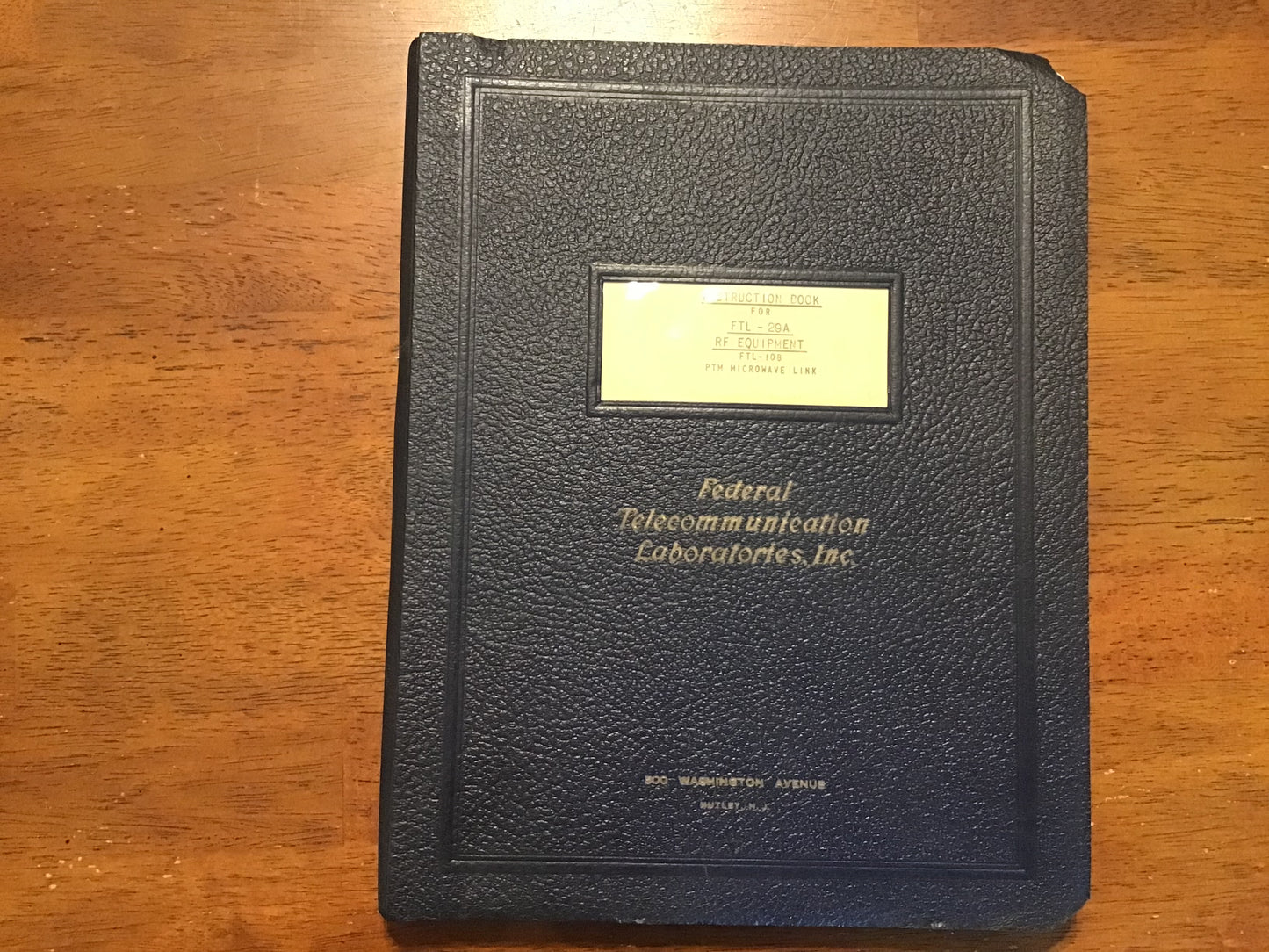 1950 US Coast Guard FTL-29A RF Equipment FTL-10B Microwave Link Manual