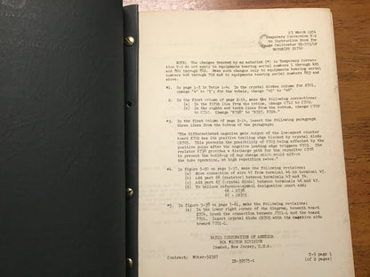 Cold War U.S. Navy NAVSHIPS 91760 TS-573/UP Range Calibrator Instruction Manual (Restricted Security Information) – RCA