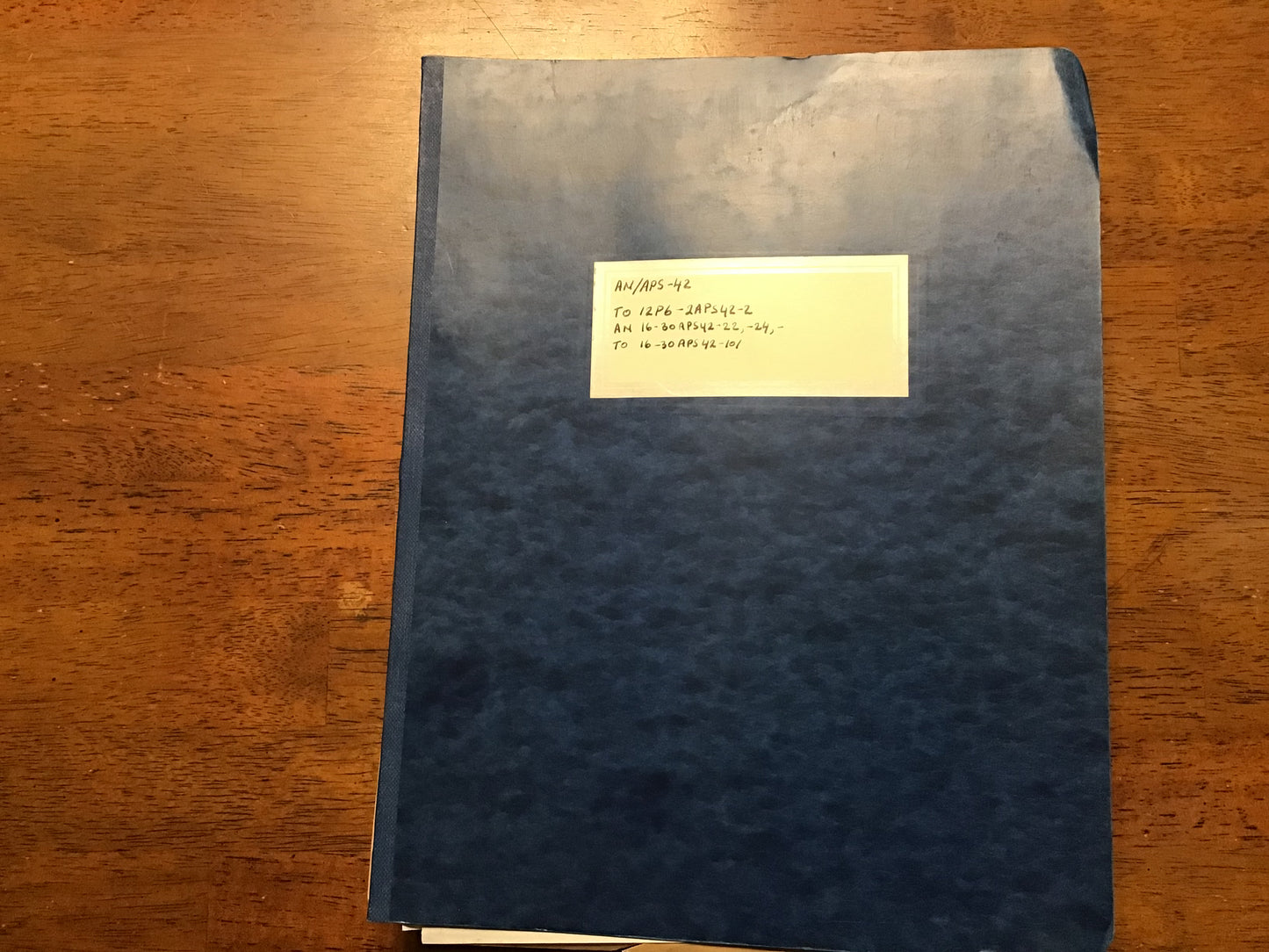 Vintage USAF AN/APS-42 Aircraft Radar Technical Manual T.O. 12P6-2APS42-2