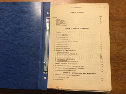 Vintage USAF AN/APS-42 Aircraft Radar Technical Manual T.O. 12P6-2APS42-2